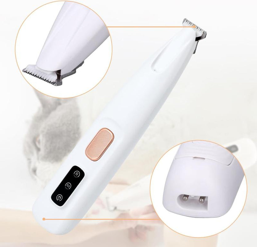 Pet Paw Trimmer 2025 - 18Mm Wide Blade, 35Db Low Noise, IPX5 Waterproof, USB, LED Display, Cleaning Brush, Oil Bottle Included Pet Hair Trimmer